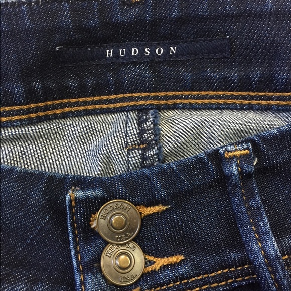 Hudson Collin flap skinny jeans in blue size 25 - Picture 4 of 8